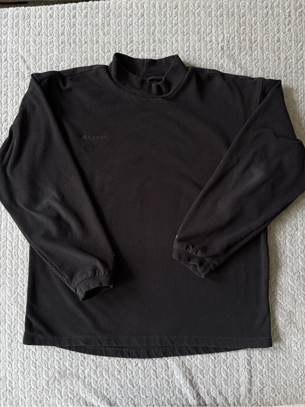 Vintage Columbia Omni Therm Stretch Black Fleece Pullover L